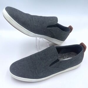 Steve Madden Gray Canvas Slip On Sneakers Men's 13 Casual Loafers Shoes Gray